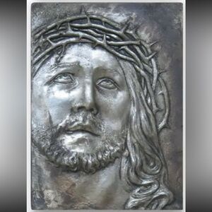 Sid Dickens RETIRED Silver Jesus Christ Wall Art